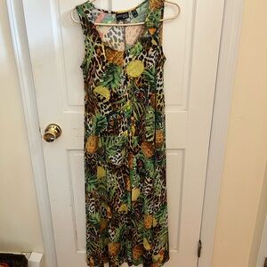 Attitudes by Renee Jungle Print Maxi Dress